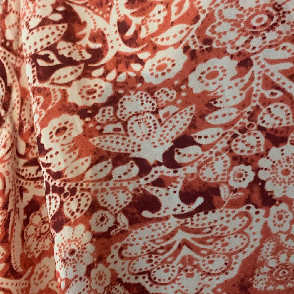 Carolina Belle Floral Wrap Blouse - Coral - Picture 4 of 5
